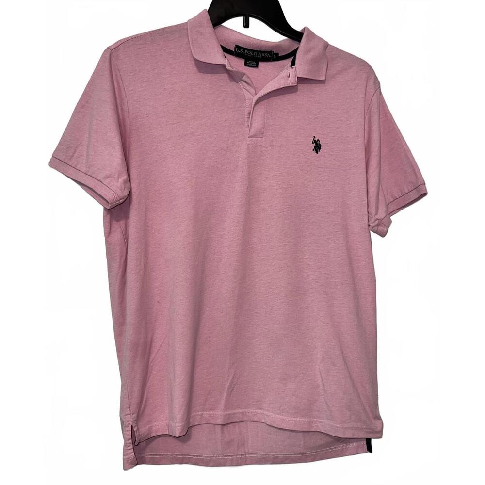 U.S. Polo Assn. Classic Fit Pink Polo Shirt Size L